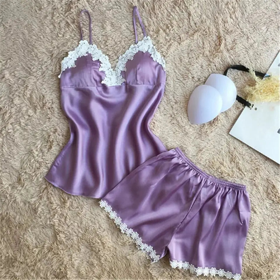 The Natalie Satin Set