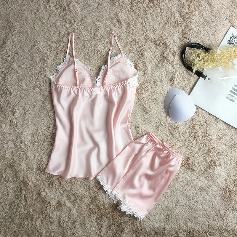 The Natalie Satin Set